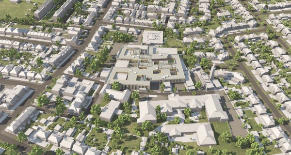 CGI Aerial View of the project