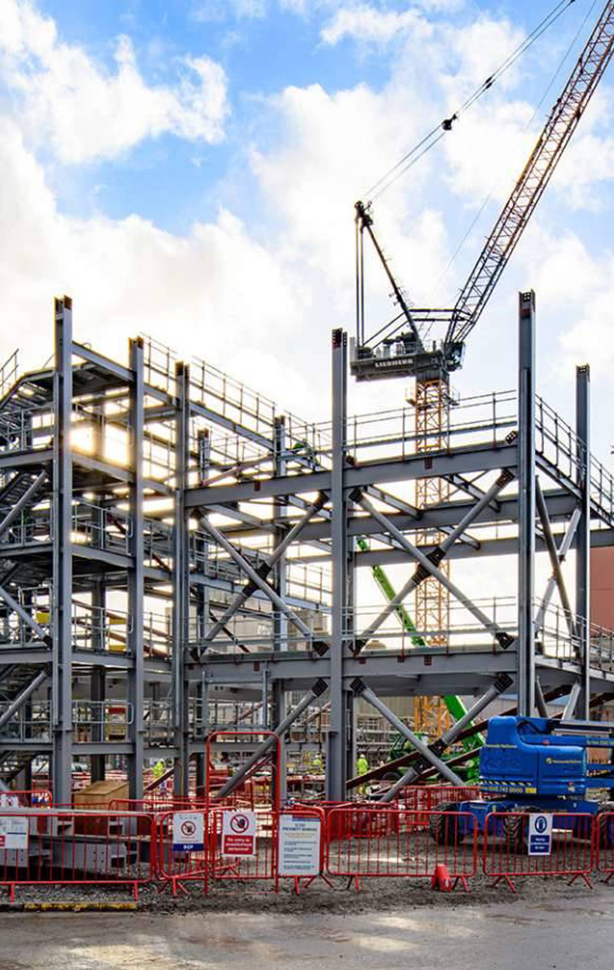 Active construction site at Sellafield 