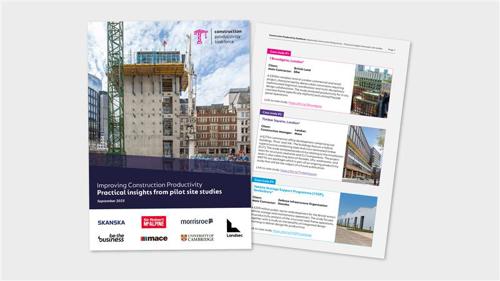 The front cover and inside page of the report