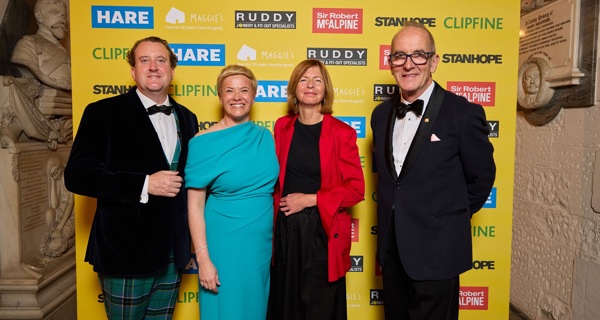 Guests pose for a photo