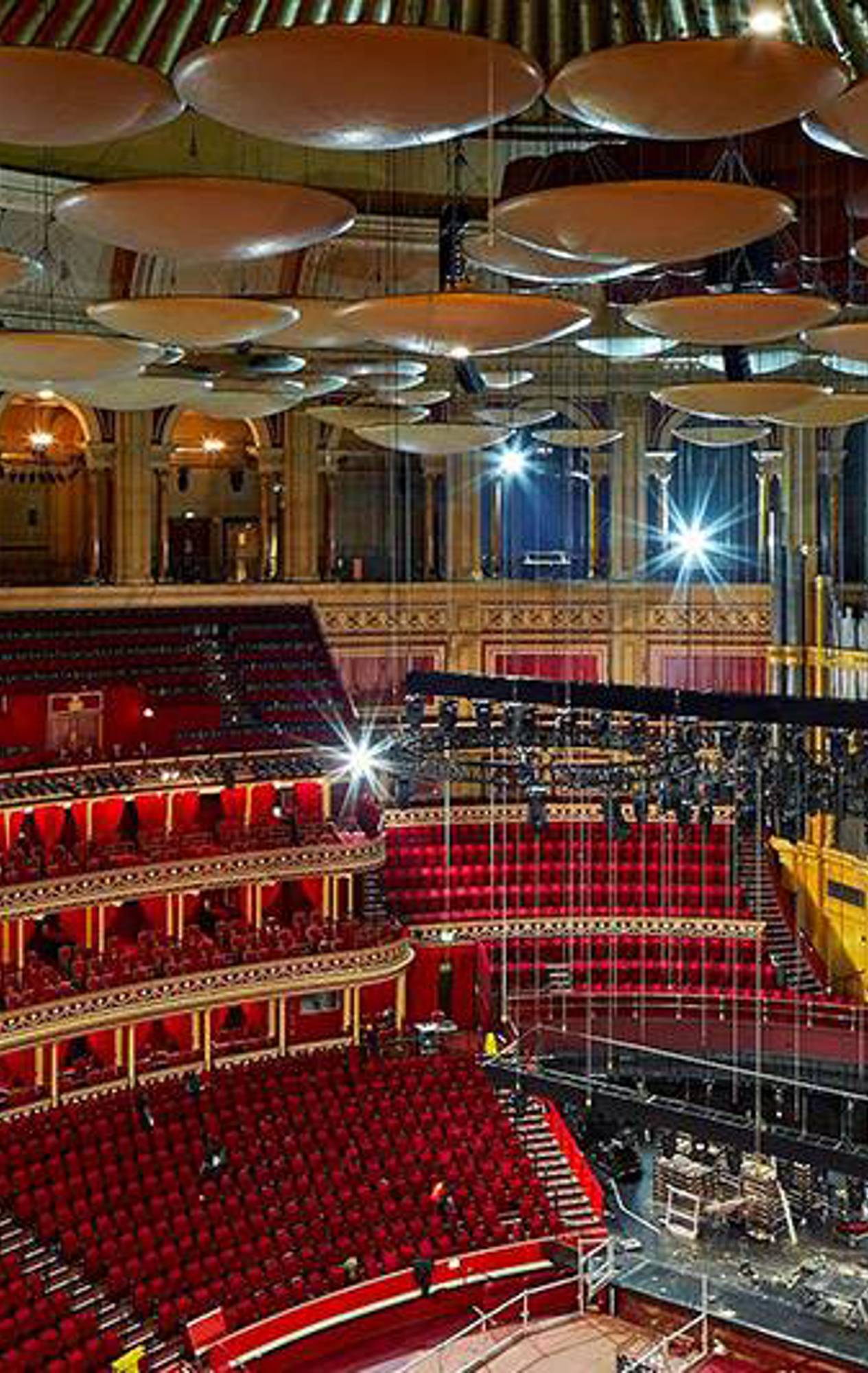 Inside Royal Albert Hall during renovations