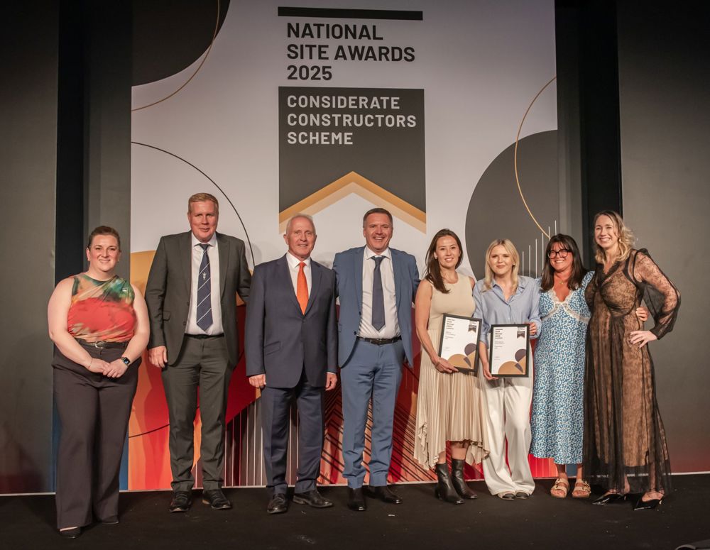 The 2 Finsbury Avenue team collecting their award