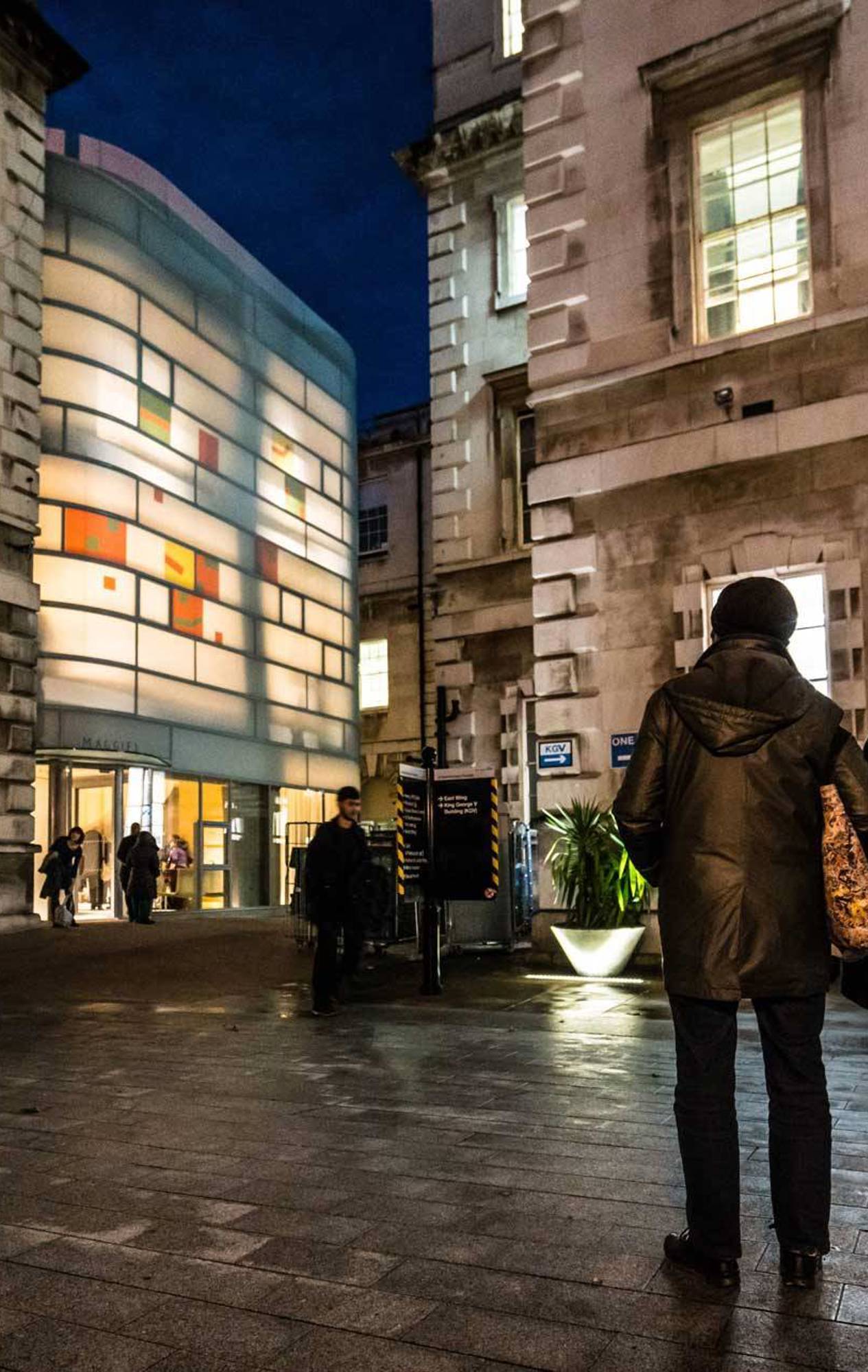Exterior view of Maggie’s Barts, designed by Steven Holl